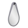 Howard Elliott 28"x18" Saldar Gray Wood Framed Mirror with Black Metal Hook - 4 of 4
