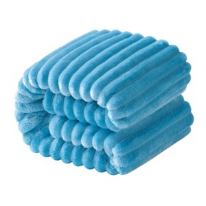 Flannel Fuzzy Toddler Blanket, Fluffy Warm and Lightweight Baby Plush Blanket - NTBAY - 1 of 4