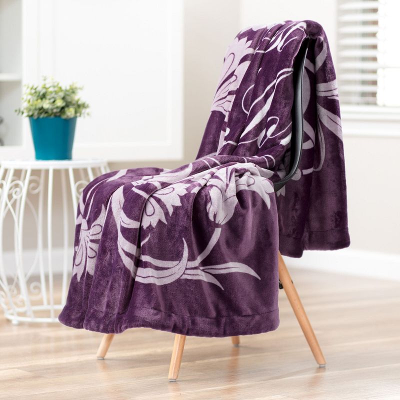 Chanasya Best Mom Ever Gift Throw Blanket with Reverse Faux Shearling, 4 of 9