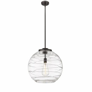Athens Deco Swirl - 1 Light Pendant In Industrial Style-19.5 Inches Tall and 17.88 Inches Wide - 1 of 1