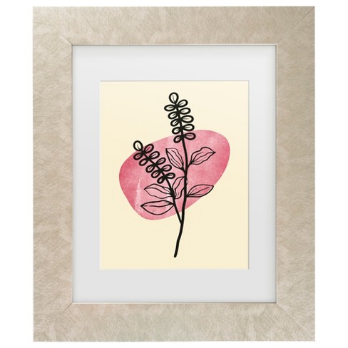 Trademark Fine Art - jay stanley  Minimal Flower Expression 2 Matted Framed Art - image 1 of 4