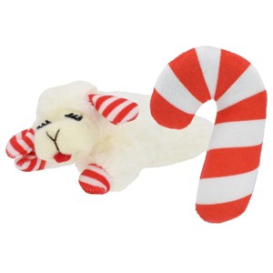 Multipet Lamb Chop Holiday Candy Cane Cat Toy-2Pk - 1 of 1