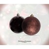 R N' Ds Shatterproof Christmas Ornament Balls - Black and Brown - 100 Pack - 4 of 4