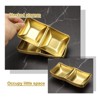 Unique Bargains Stainless Steel Divided Appetizer Sushi Soy Dipping Sauce Dishes 4 Pcs - 3 of 4