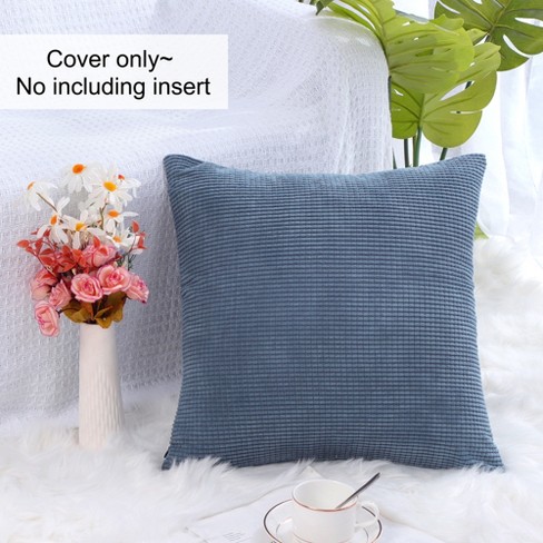 Soft Corduroy Corn Striped Velvet Series Decorative Throw Pillow