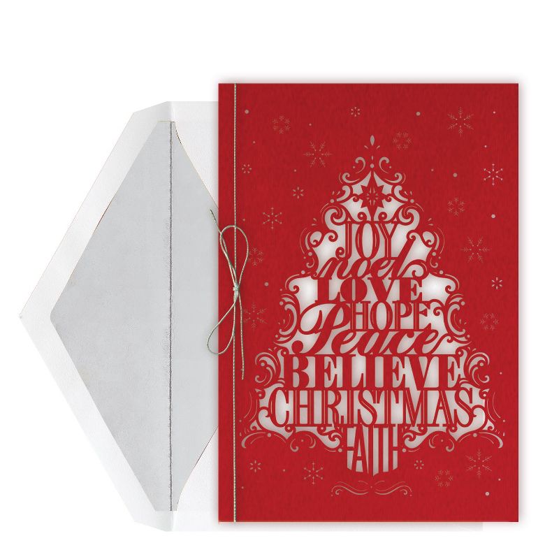 Masterpiece Studios Century Greetings Laser Cut Sentiments Tree (E1243MB) 12 count cards and envelopes, 1 of 2