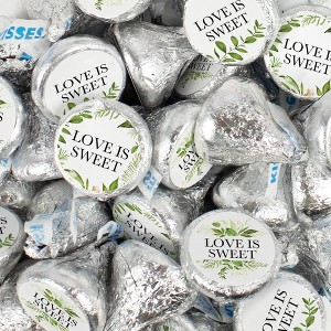 Wedding Candy Chocolate Party Favors by Just Candy (Hershey's Kisses, Miniatures or Both)  - Botanical - 1 of 1