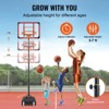 Portable 5–7 ft Adjustable Basketball Hoop System with 28" Backboard, Wheels & Fillable Base - 4 of 4
