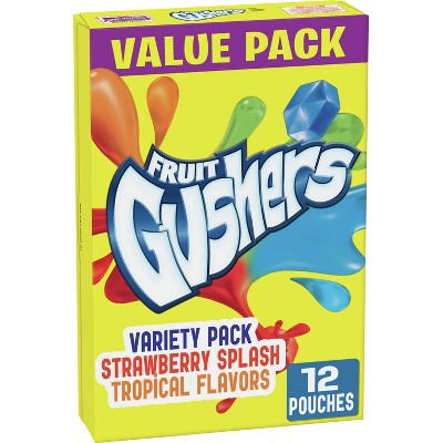 Fruit Gushers Fruit Flavored Snacks Value Pack -0.75oz