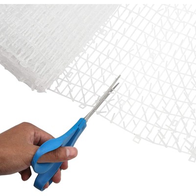 White Plastic Pet Deterrent Mat for Cats and Dogs, 78 x 11 in