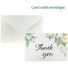 Wrapables Blank Thank You Cards with Envelopes for Weddings, Bridal Showers, Baby Showers (Set of 4) - 2 of 4