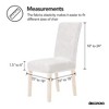 Deconovo Velvet Stretch Dining Chair Slipcovers Soft Fit Washable Chair Covers Set of 4 - 3 of 4