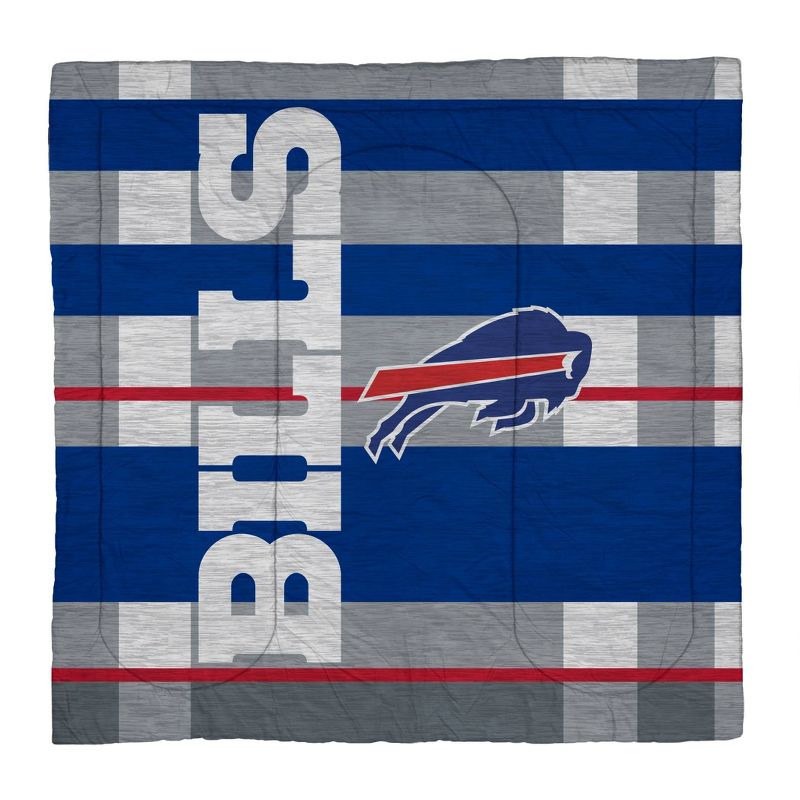 NFL Buffalo Bills Heathered Stripe Queen Bed in a Bag - 3pc, 2 of 4