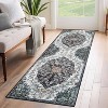 Hallway Runner Rug, Machine Washable Foldable Carpet, Low Pile Plush Polyester Area Rug for Kitchen, Bathroom, Bedroom & Living Room - 2 of 4