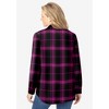 Woman Within Plus Size Pintucked Flannel Shirt - 3 of 4