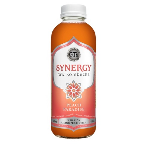 GT's Synergy Peach Paradise Organic Raw Kombucha - 16 fl oz