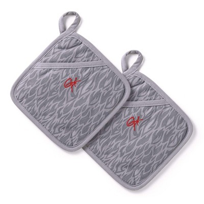Flame Potholders: 2-Pack (with Gray)