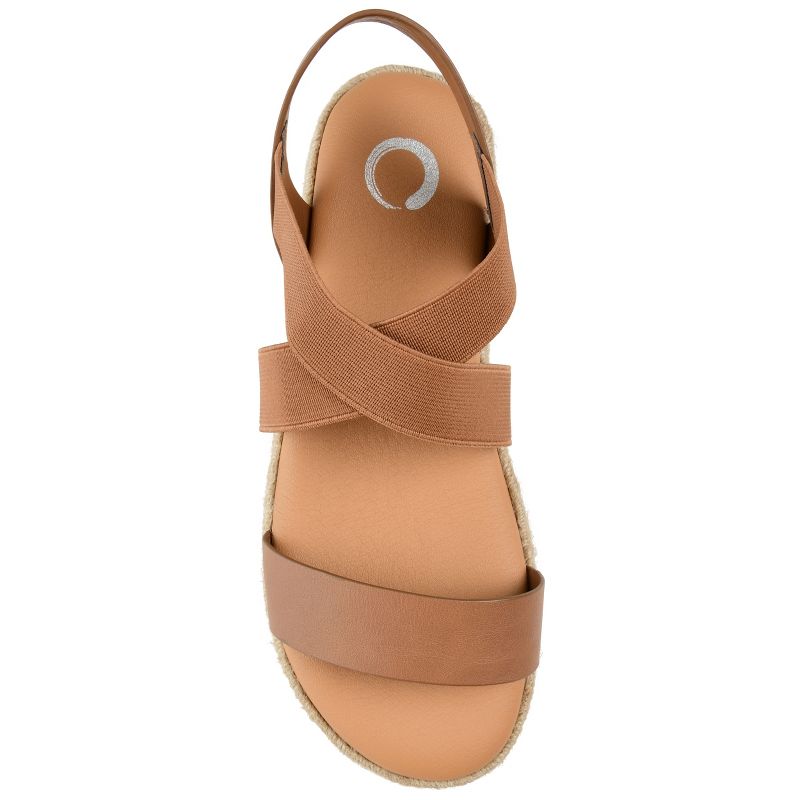 Journee Collection Womens Caroline Tru Comfort Foam Espadrille Sliver Wedge Sandals, 4 of 10