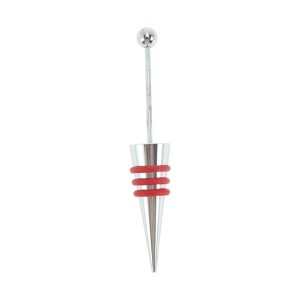 Unique Bargains Thin Stem with Bead Wine Stopper Aluminum Alloy TPR 12x2.1x2.1cm 4.72"x0.83"x0.83" 1 Pc - 1 of 3