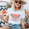 Simply Sage Market Women's Boho Summer Vibes Watermelon Short Sleeve Graphic Tee - 2 of 4