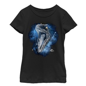 Girl's Jurassic World Velociraptor Constellation T-Shirt - 1 of 3