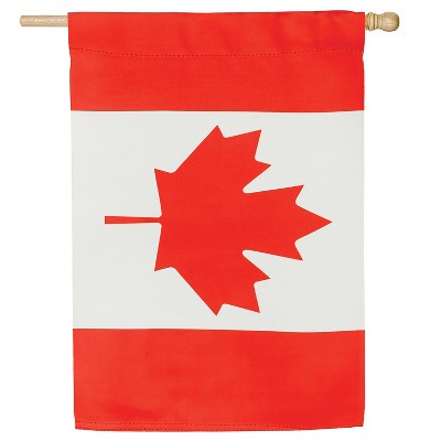 Evergreen Canada Applique House Flag 28 x 44 Inches Outdoor Decor for Homes and Gardens
