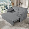 NicBex Queen Size Convertible Sofa Bed Loveseat Couch with Thicked Cushions & Side Storage,Color Blocking Sleeper Sofa for Living Room,Bedroom - 3 of 4