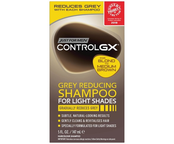 Just For Men Control GX Gray Reducing Shampoo For Lighter Shades - 5 fl oz