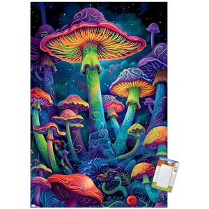 Trends International Simonetta Zambelli - Psychedelic Mushrooms Unframed Wall Poster Prints - 1 of 4