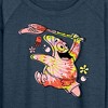 Women's - SpongeBob SquarePants - Tie Dye Patrick Lightweight French Terry Wide Neck Long Sleeve Shirt - 2 of 4