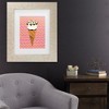 Trademark Fine Art - Alice Straker  Cornetto Pink Matted Framed Art - 2 of 4