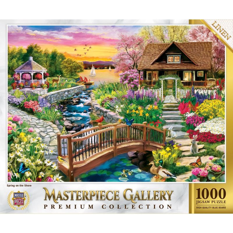 MasterPieces 1000 Piece Jigsaw Puzzle - Spring On The Shore - 26.75"x 19.25", 1 of 7