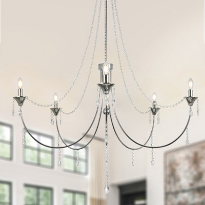 Bella Depot 5-Light Vintage Crystal Chandelier