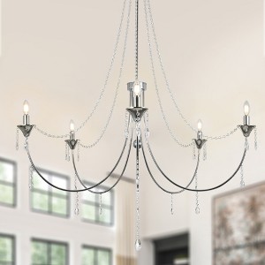 Bella Depot 5-Light Vintage Crystal Chandelier - 1 of 4