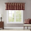 MAYEERTY 50x18" Jacquard Window Valance Navy - 2 of 4