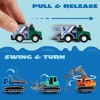 SYNCFUN 25Pcs Pull Back Cars and Trucks Toy Vehicles Set for Toddlers Girls Boys Kids Play Set, Die-Cast Car Set Party Favors, Stocking Stuffers - 4 of 4