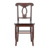 Set of 2 Renaissance Key Hole Back Chairs Walnut - Winsome: Hardwood, High Back, Non-Upholstered - 4 of 4