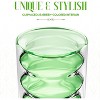 Elle Decor Double Wall Glass Cups, Set Of 2, 10 Oz Bubble Iced Coffee  Glasses, Drinking Tumbler For Iced Tea, Juice, Or Cocktails, Green : Target