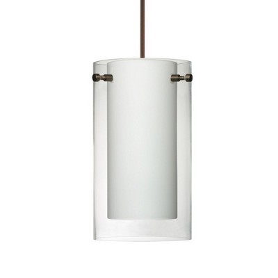 Besa Lighting Pahu 4 1 - Light Pendant in  Bronze