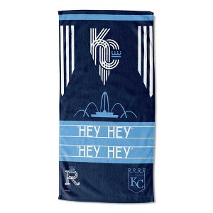 MLB Kansas City Royals City Connect Beach Towel 30x60 Inches - 1 of 4
