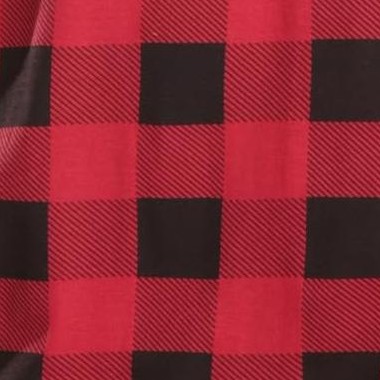 red black buffalo plaid without buttons