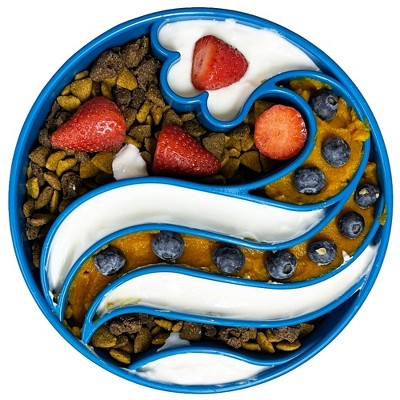 Blue Wave Design Slow Feeder Enrichment Dog Bowl