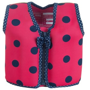 Konfidence Learn to Swim Buoyancy Jacket in Pink Ladybird - 1 of 4