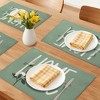 REGALWOVEN Plastic Placemats Set of 6 Placemats for Dining Table Decor Indoor Outdoor Washable Kitchen Table Mat Wipe Clean - 2 of 4