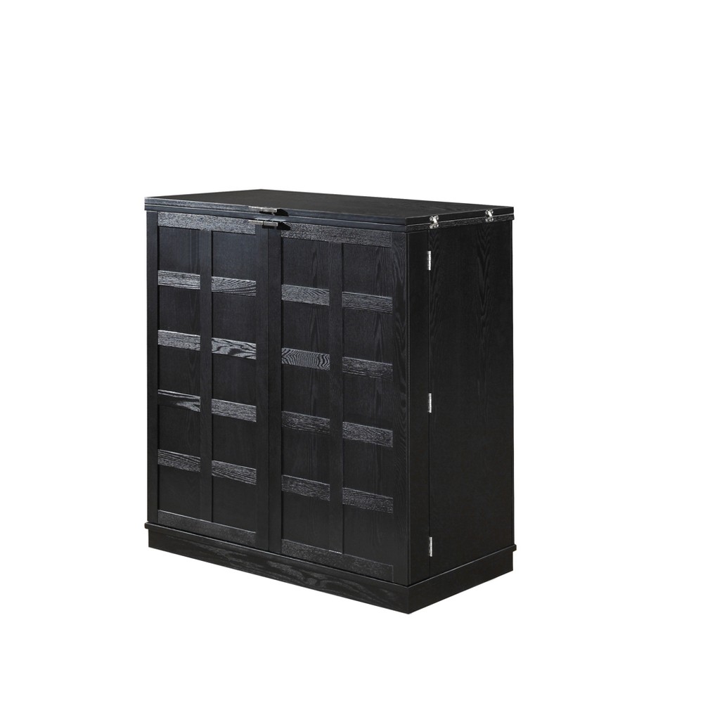 Proman Products WX17043 California Fold-A-Way Bar Cabinet, Black