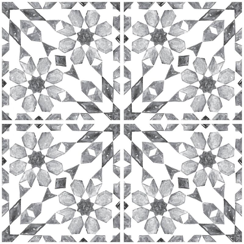 InHome Catalan Peel &#38; Stick Backsplash Tile Paper Gray, 1 of 7