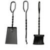 Comfort Glow 4-Piece Cast Iron Fireplace Tool Set, Includes Broom, Shovel, Poker, Stand - 4 of 4