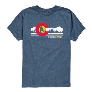 Boys' - Instant Message - Colorado Flag Snowboarder Short Sleeve Graphic T-Shirt - 1 of 4