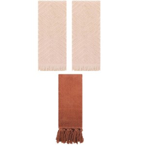 REGALWOVEN 3 Packs Cotton Soft and Absorbent Bathroom Turkish Hand Towels with tassel - 1 of 4