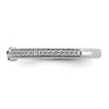 Black Bow Jewelry 14k White Gold, Blue Topaz & 1/8 Ctw Diamond Stackable Ring - 4 of 4
